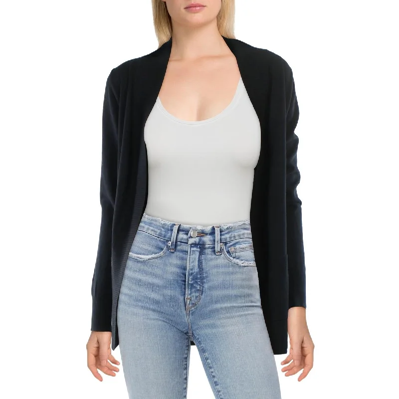 Soft Tops Anne Klein Womens Open Front Long Cardigan Sweater