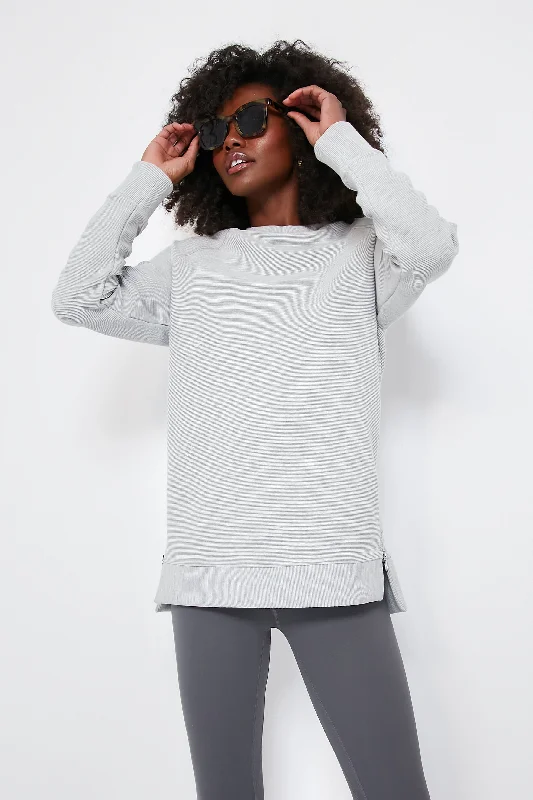 Timeless Style Light Grey Marl Manning Sweatshirt