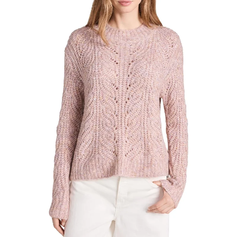 Soft Fabric Looks Z Supply Womens Ribbed Trim Cozy Crewneck Sweater