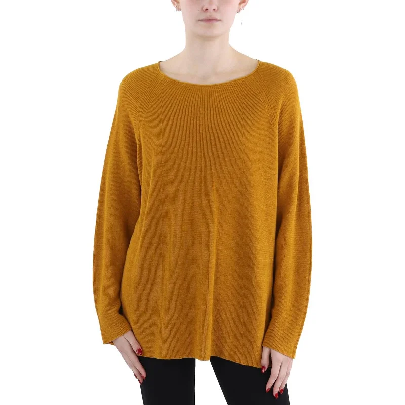 Relaxed Dresses Womens Knit Raglan Sleeves Pullover Sweater