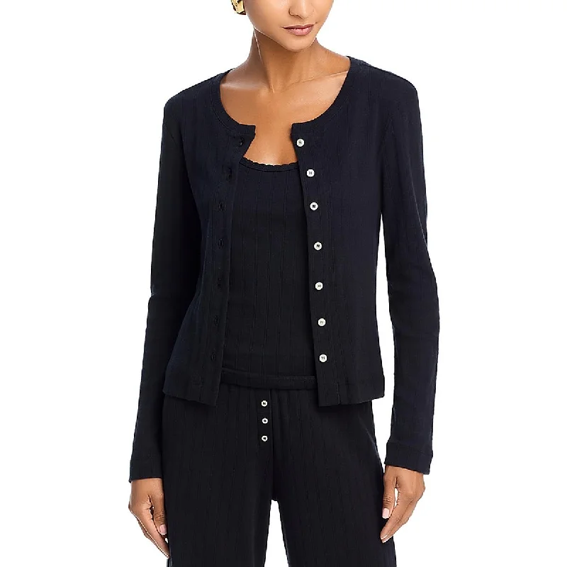 Classic Style Womens Cotton Knit Cardigan Sweater