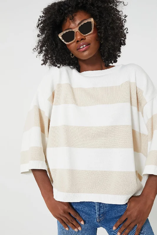 Tropical Style French Oak Stripe Vivienne Knitted Jumper