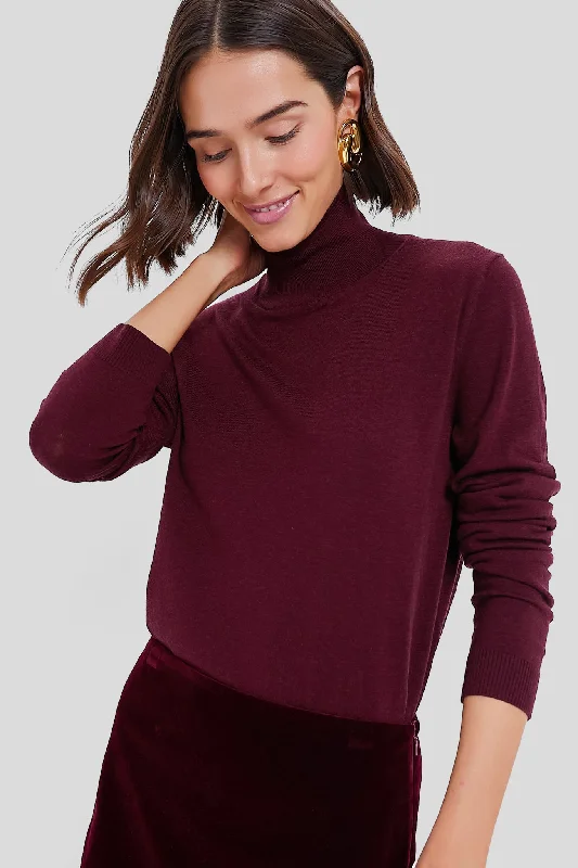 Minimalism Wine Kiku Turtleneck