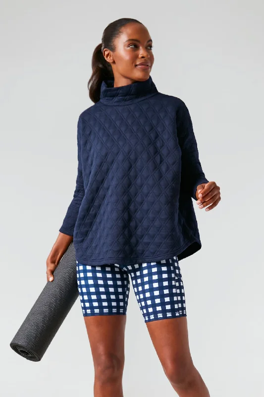 Weekend Wear Navy Funnel Ally Swing Sweatshirt