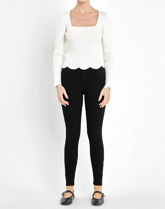 Elegant Temperament Valeria Sweater In Cream