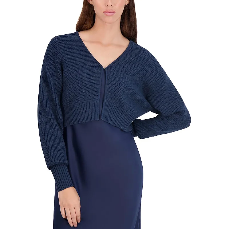 Perfect Tailoring POINT Womens Crop Bolero Cardigan Sweater