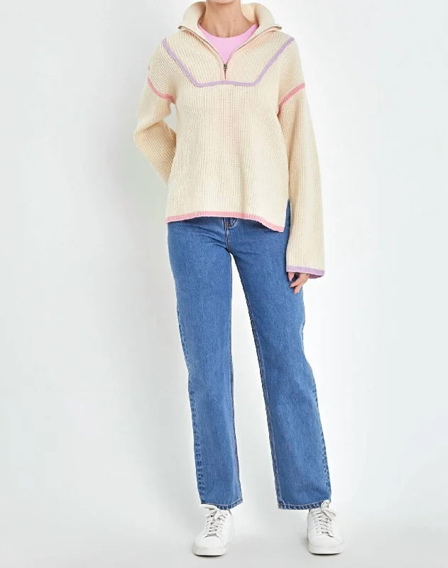 Boutique Recommendation Caroline Sweater In Lavander Multi