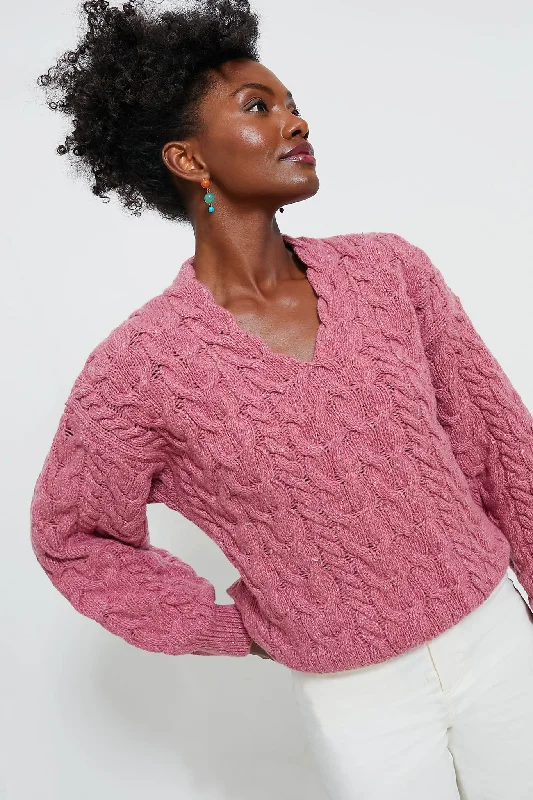 Comfortable Design Bubblegum Hapenny Horseshoe Sweater