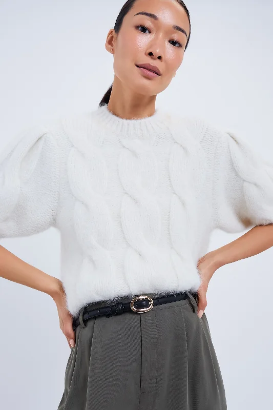 Comfortable Lounge Wear Ivory Brittany Sweater