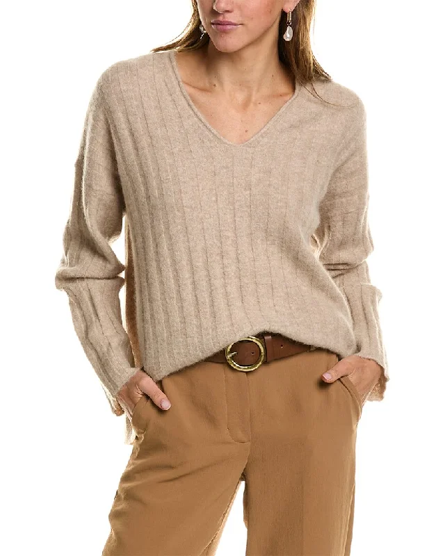Relaxed Tops Reiss Margot Alpaca-Blend Ribbed Sweater