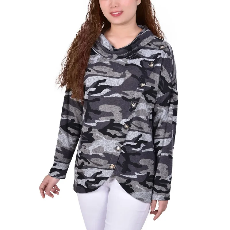 Cool Summer NY Collection Womens Knit Crossover Pullover Sweater