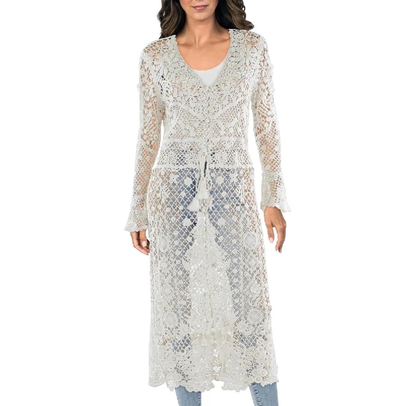 Classic Series Polo Ralph Lauren Womens Open Front Long Duster Sweater