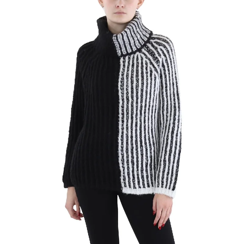 Stylish Comfort Womens Wool Blend Long Sleeve Turtleneck Sweater