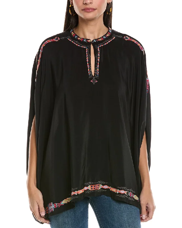 Breezy Outfits Johnny Was Sascha Silk Poncho