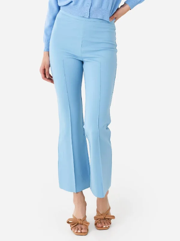 Cozy Apparel Porterfield Crop Flare Pant In Open Air
