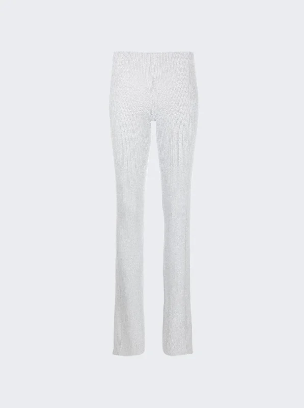 Comfortable Dresses Light Reflective Rib Pant
