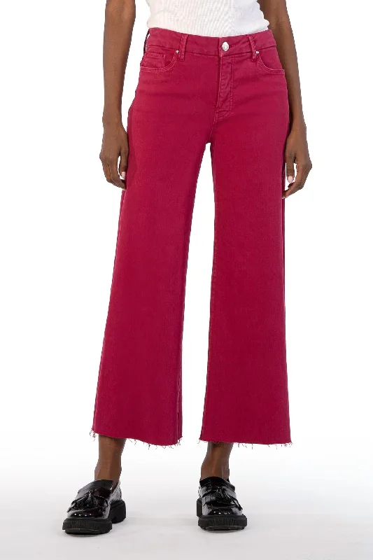 Urban Chic Meg High Rise Wide Leg Jean In Dragon Fruit