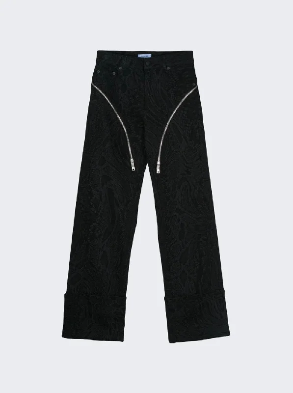 Elegant Wear Snake Print Jeans