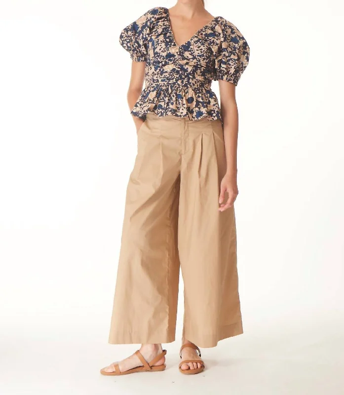 Warm Wear Lizzy Pant In Khaki