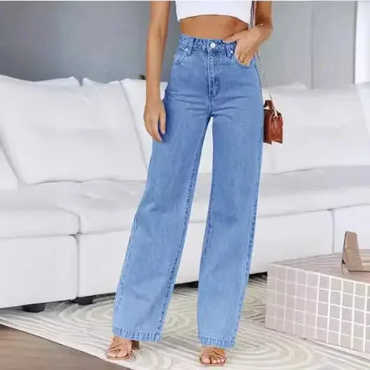 Ultra-lightweight Fashion Women's Jeans Loose All-matching Straight