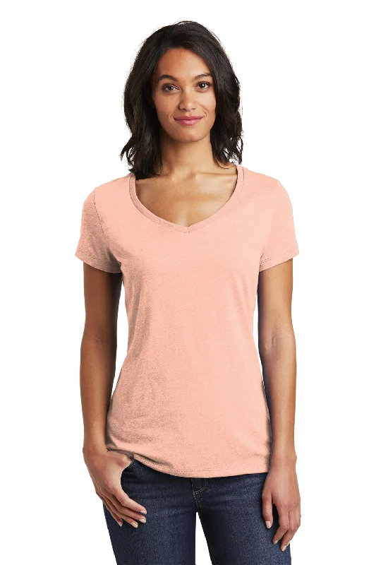 Celebrity Must-have District Womens Very Important Short Sleeve V-Neck T-Shirt - Dusty Peach - Closeout Celebrity Must-have District Womens Very Important Short Sleeve V-Neck T-Shirt - Dusty Peach - Closeout