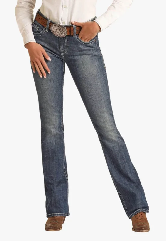 Weekend Comfort Wear Rock & Roll Womens Medium Vintage Riding Jean