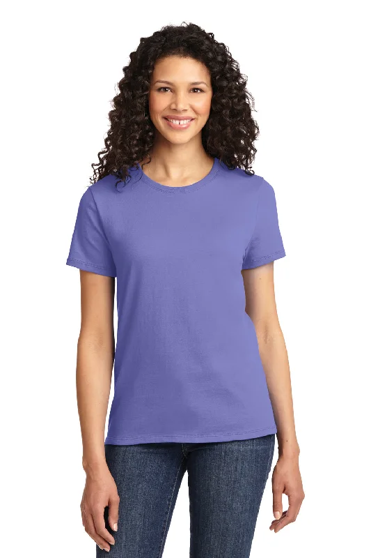 Fresh And Simple Port & Company Womens Essential Short Sleeve Crewneck T-Shirt - Violet Purple - Closeout Fresh And Simple Port & Company Womens Essential Short Sleeve Crewneck T-Shirt - Violet Purple - Closeout