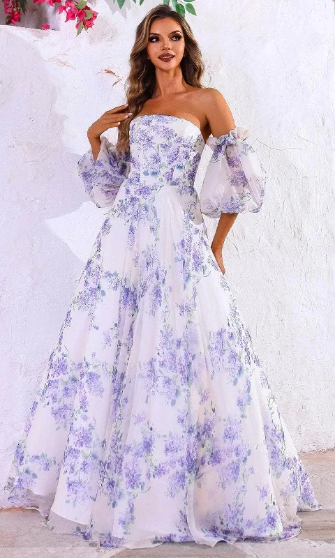 Girl Style Terani Couture 251P4141 - Straight-Across Neckline A-Line Prom Dress