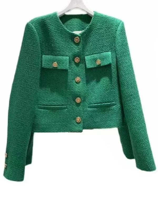 Luxury Customization Woolen Tweed Jacket Women
