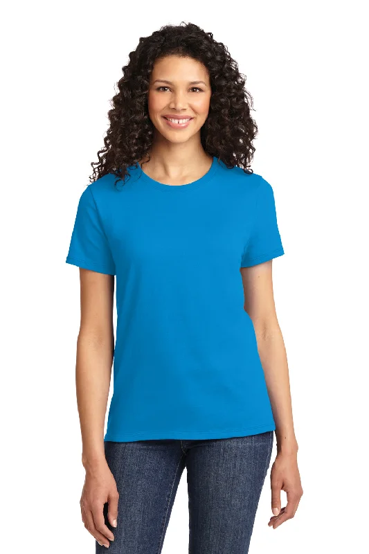 Minimalism Port & Company Womens Essential Short Sleeve Crewneck T-Shirt - Sapphire Blue - Closeout Minimalism Port & Company Womens Essential Short Sleeve Crewneck T-Shirt - Sapphire Blue - Closeout