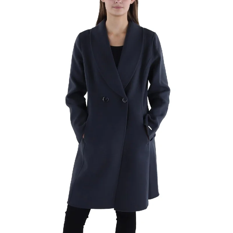 Must-have For Autumn And Winter Tahari Womens Wool Blend Surplice Wrap Coat