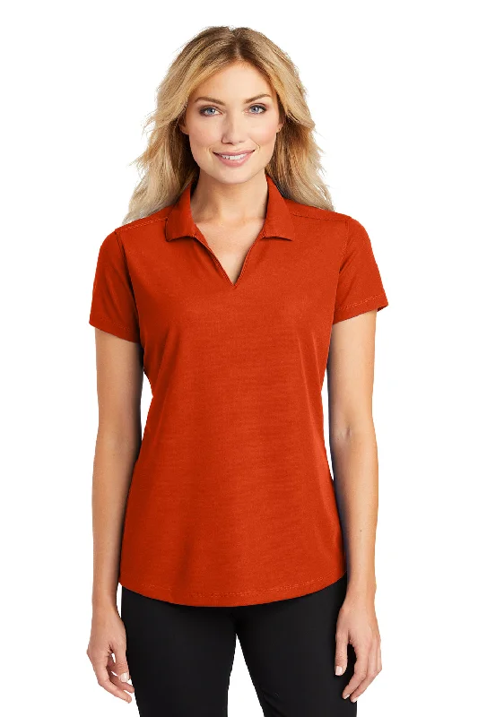 Simple Style Port Authority Womens Dry Zone Moisture Wicking Short Sleeve Polo Shirt - Autumn Orange Simple Style Port Authority Womens Dry Zone Moisture Wicking Short Sleeve Polo Shirt - Autumn Orange