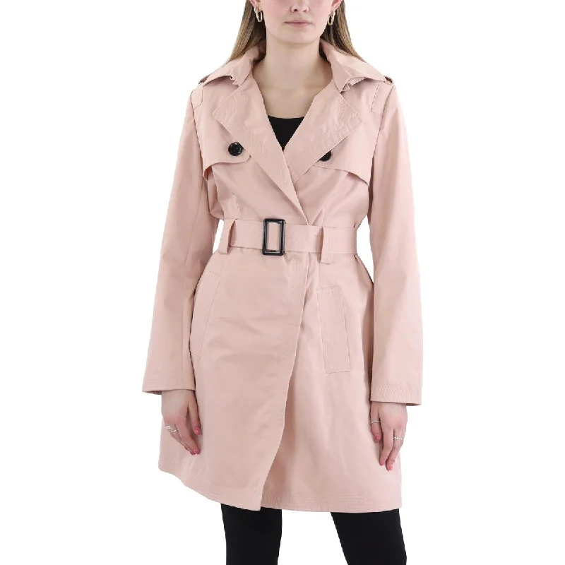 High-end Design Kimi + Kai Womens Belted Long Sleeve Trench Coat