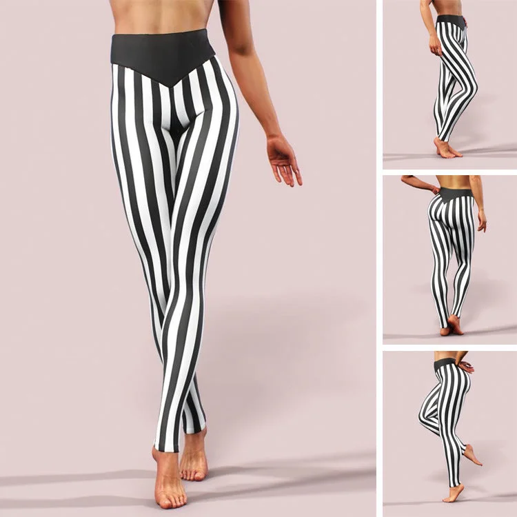 Easygoing Outfits Fashion Vertical Yoga Sports Women's Pants