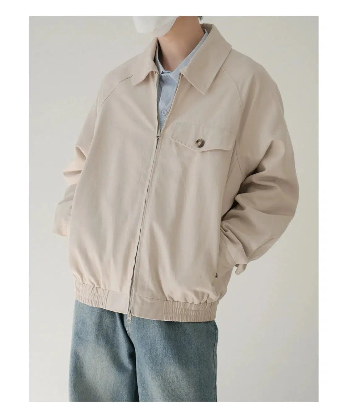 Fashionable And Fashionable Casual Zip-Up Pocket Jacket