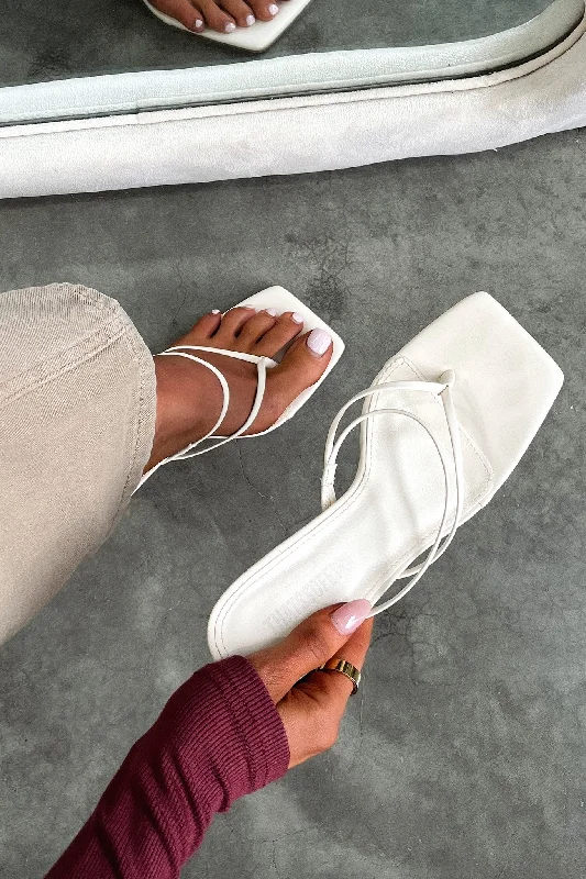 Urban Sense Aisha Heels - Bone