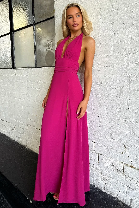 Cozy Pants Elenor Maxi Dress - Wine