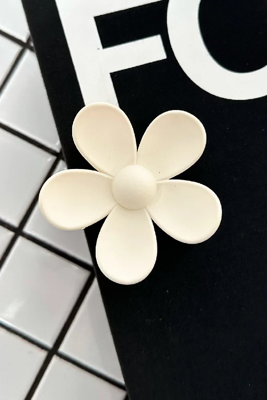 Fresh And Natural Heidi Claw Clip - Cream