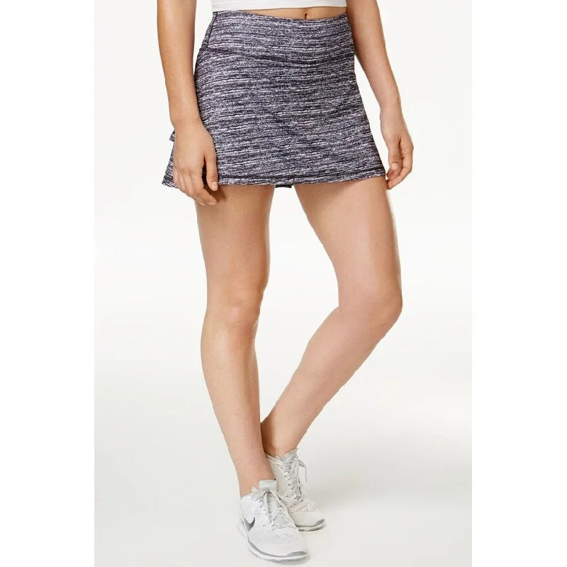 High-end Sense Ideology Women's Space Dye Jersey Skort Noir Static Size Large - Black