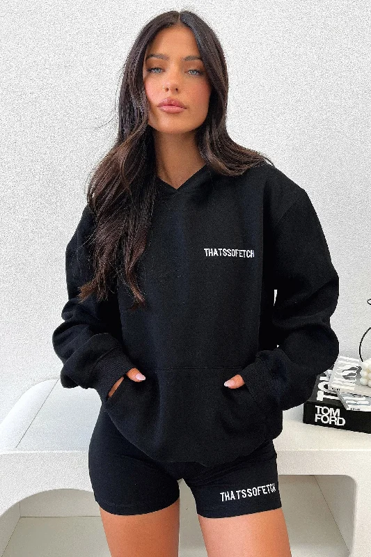 Casual Fit Jaska Hoodie - Black