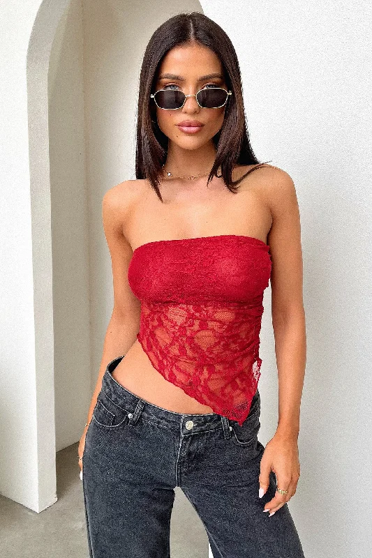 Personalized Clothing Maddison Top - Burgundy