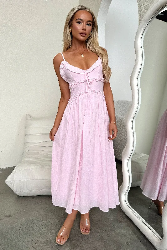 Breathable Comfort Nicola Dress - Baby Pink