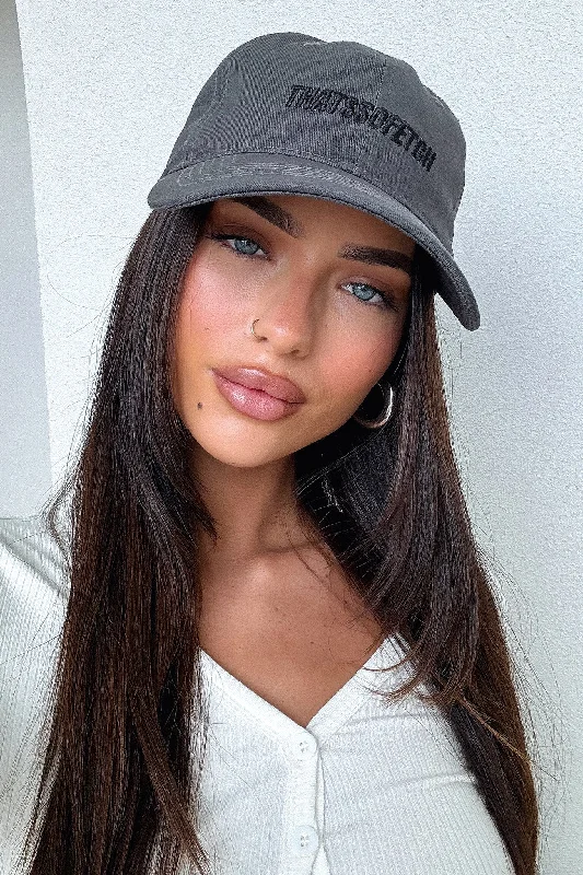Effortless Elegance THATSSOFETCH Cap - Charcoal