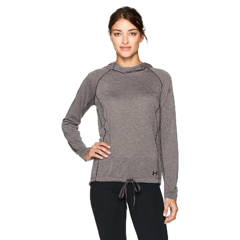 Smart Comfort Wear Under Armour Women's Threadborne Training Hoodie Carbon Heather Size Small - Grey