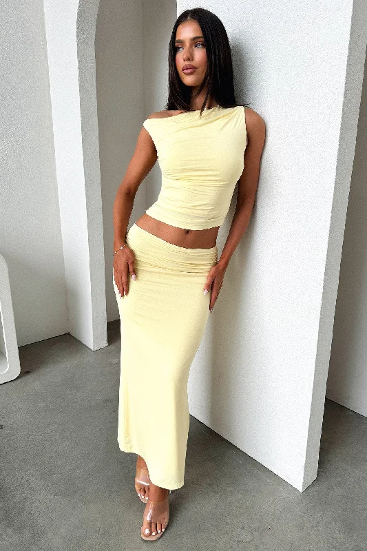 Sweet Style Vamika Maxi Skirt - Yellow