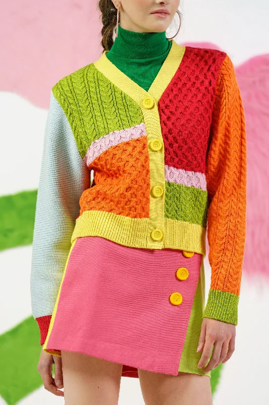 Energy Wear Blocks Cardigan