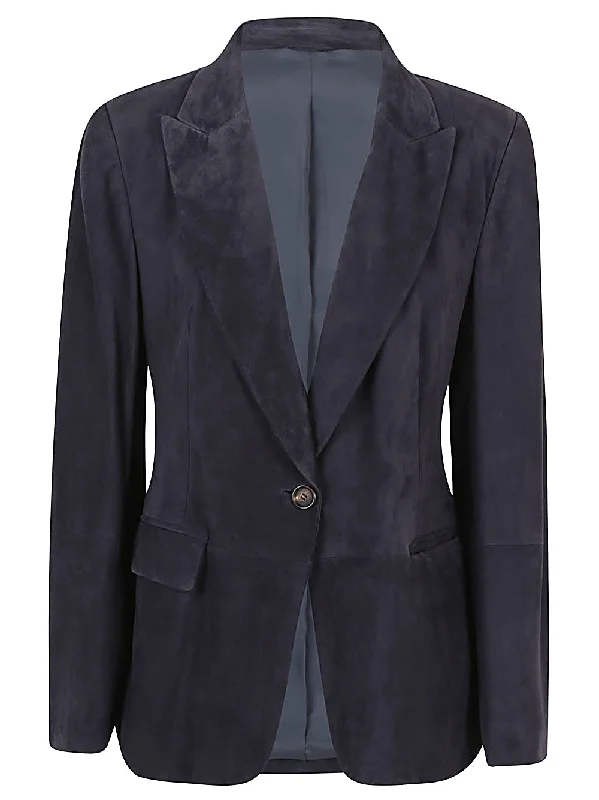 Cozy Fit Brunello Cucinelli Women's Jackets blue