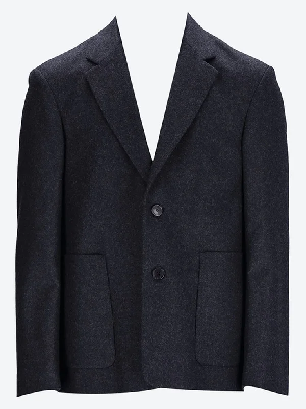 Printed Patterns Regular fit boxy single breasted blazer