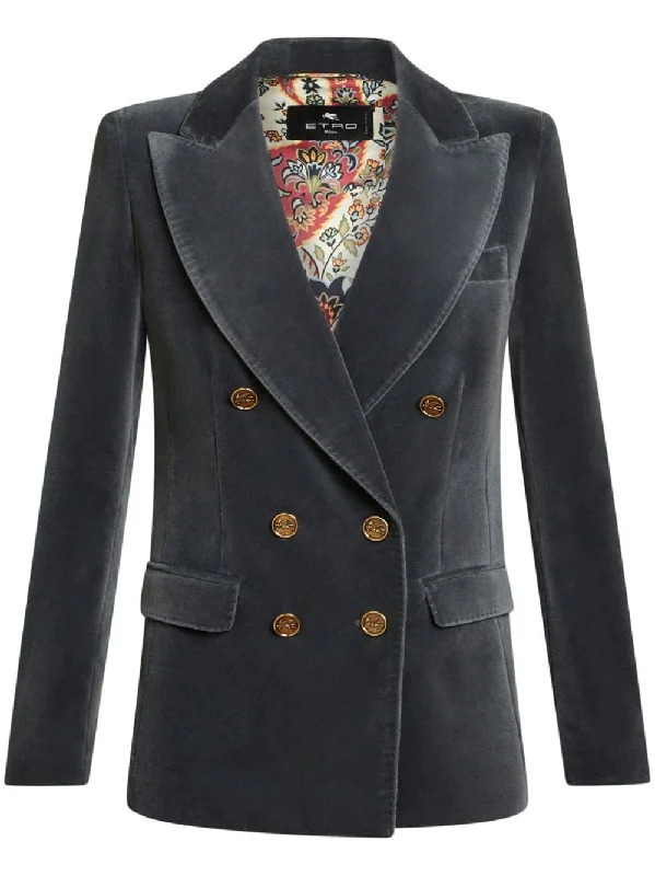 Fashion Pioneer Etro Women's Jackets blue