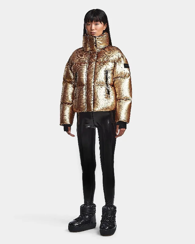 Soft Style LAURENCE WOMEN'S SEQUIN DOWN PUFFER
